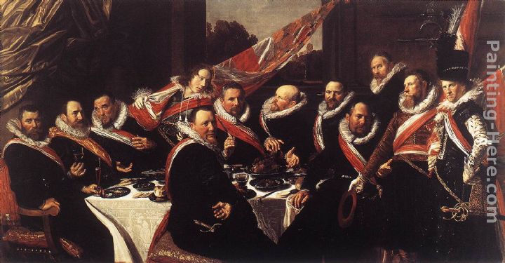 Banquet of the Officers of the St. George Civic Guard painting - Frans Hals Banquet of the Officers of the St. George Civic Guard art painting